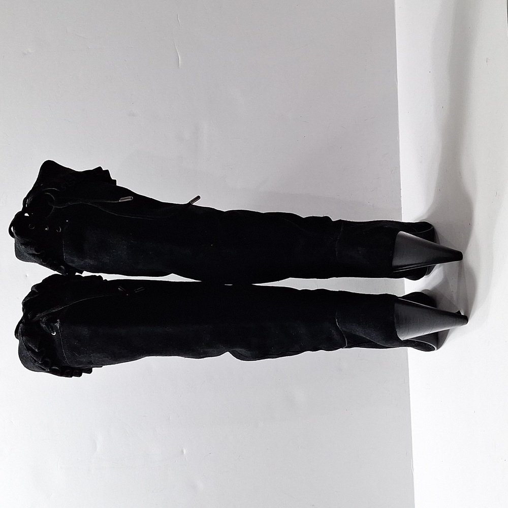 Bcbgeneration Black Suede Leather Whimsigoth Over… - image 8